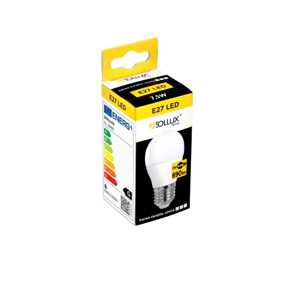 Żarówka LED E27 4000K 7,5W 690lm