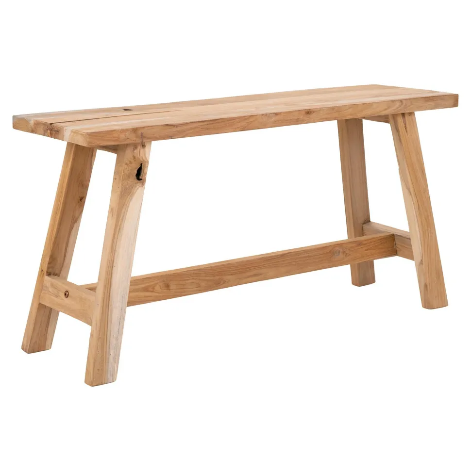 Ławka Barcelona tekowa naturalna