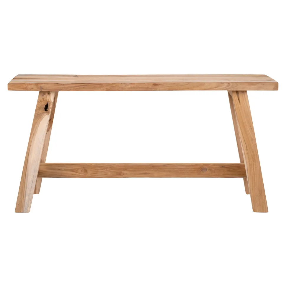 Ławka Barcelona tekowa naturalna