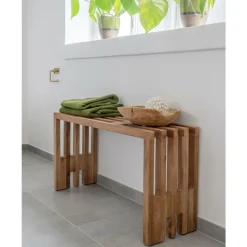 Ławka Benidorm 90cm naturalna tekowa