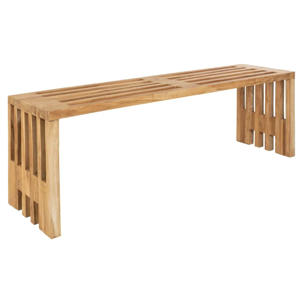 Ławka Benidorm 140cm naturalna tekowa