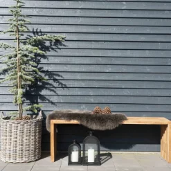 Ławka Benidorm 140cm naturalna tekowa