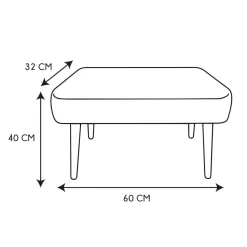 Ławka Boho Bali naturalna