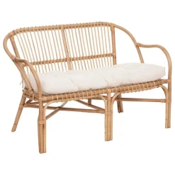 Ławka Neta rattan naturalny