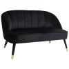 Ławka 2-osobowa Naova czarna