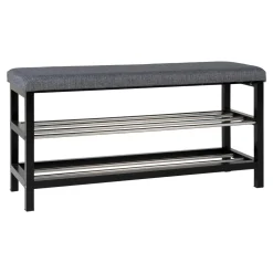 Ławka Padova szara/czarna