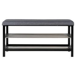 Ławka Padova szara/czarna