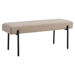 Ławka Swindon beżowa ciemna/czarna