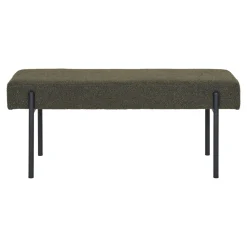 Ławka Swindon boucle zielona/czarna