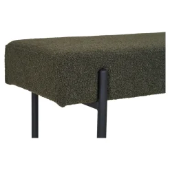 Ławka Swindon boucle zielona/czarna