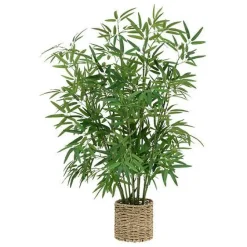 Bambus o wysokości 100 cm z doniczką z naturalnego materiału