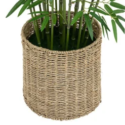 Bambus o wysokości 150 cm z doniczką z naturalnego materiału