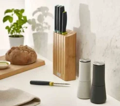 Bambusowy blok z 5 nożami, Elevate JJ