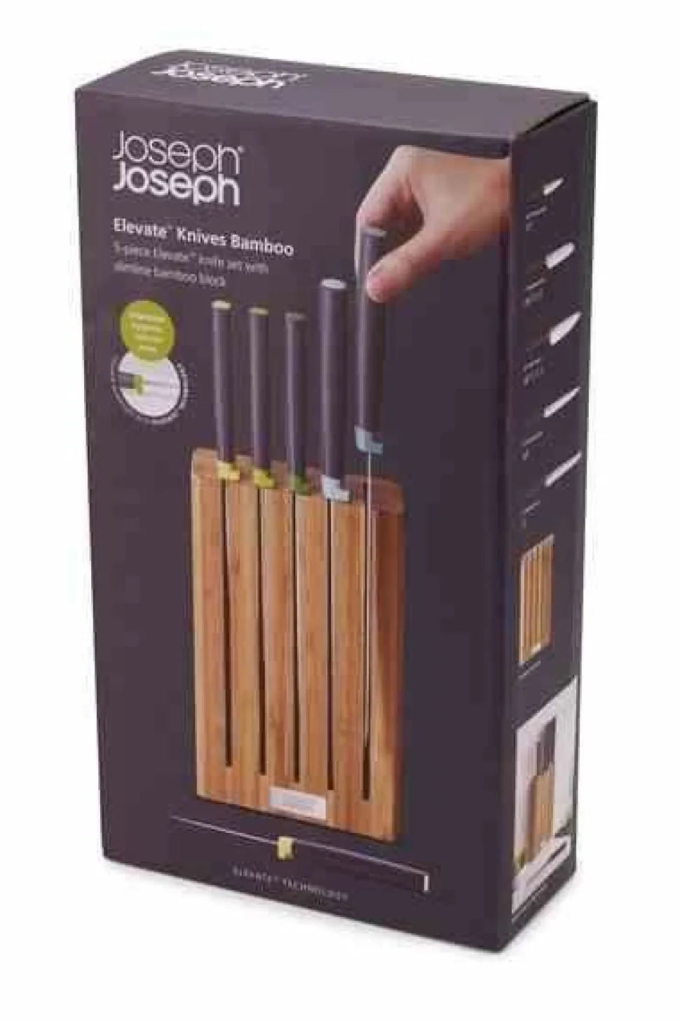 Bambusowy blok z 5 nożami, Elevate JJ