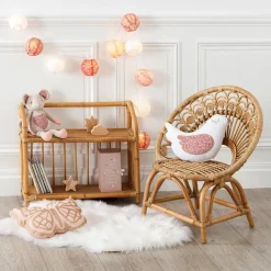 Biblioteczka dziecięca rattan naturalny