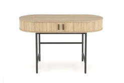 Biurko Bahli naturalne/czarne