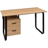 Biurko Brava naturalne/czarne