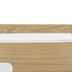 Biurko Dolem Industrial biała podstawa