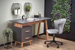 Biurko Exena dąb wotan/ antracyt