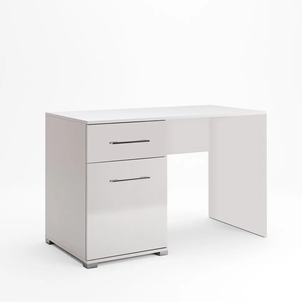 Biurko Flory biały połysk