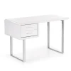 Biurko Gala białe/chrom