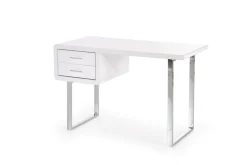 Biurko Gala białe/chrom