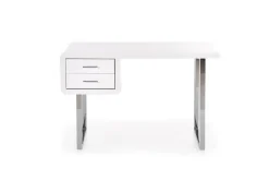 Biurko Gala białe/chrom