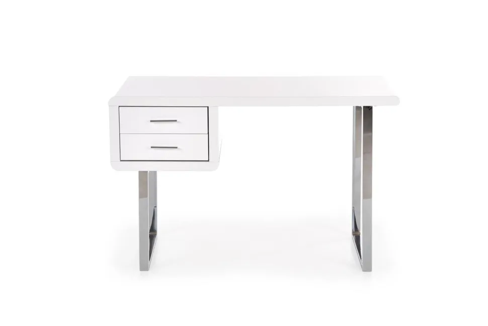 Biurko Gala białe/chrom