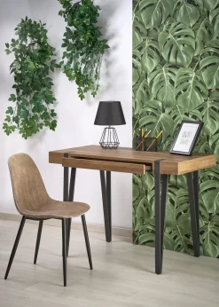 Biurko Indorika orzech miodowy/czarne