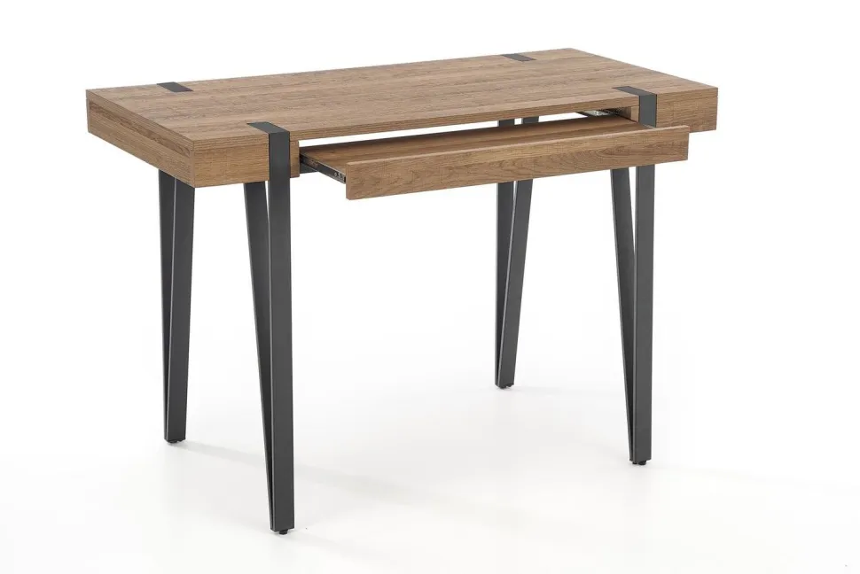 Biurko Indorika orzech miodowy/czarne