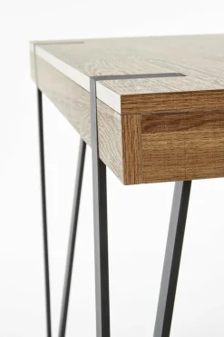 Biurko Indorika orzech miodowy/czarne