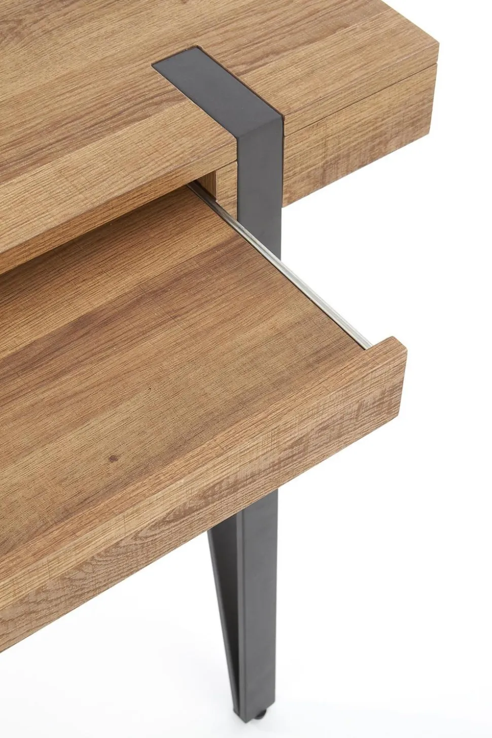 Biurko Indorika orzech miodowy/czarne