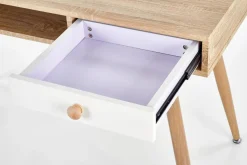 Biurko Interi dąb sonoma/ białe