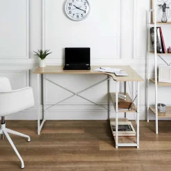 Biurko narożne Stand białe