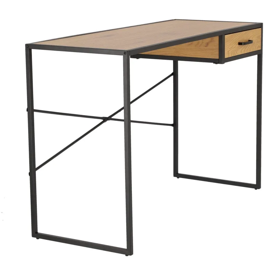 Biurko Oxford Dąb z szufladą naturalny/czarny