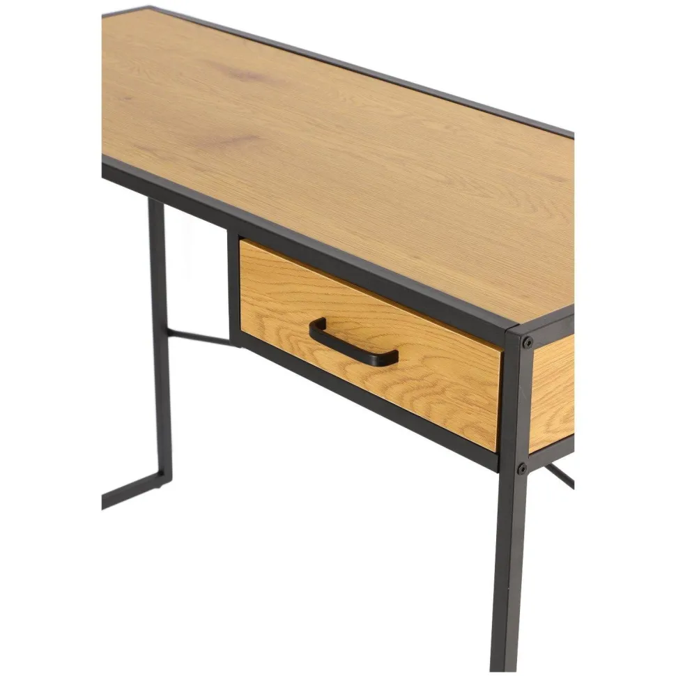 Biurko Oxford Dąb z szufladą naturalny/czarny