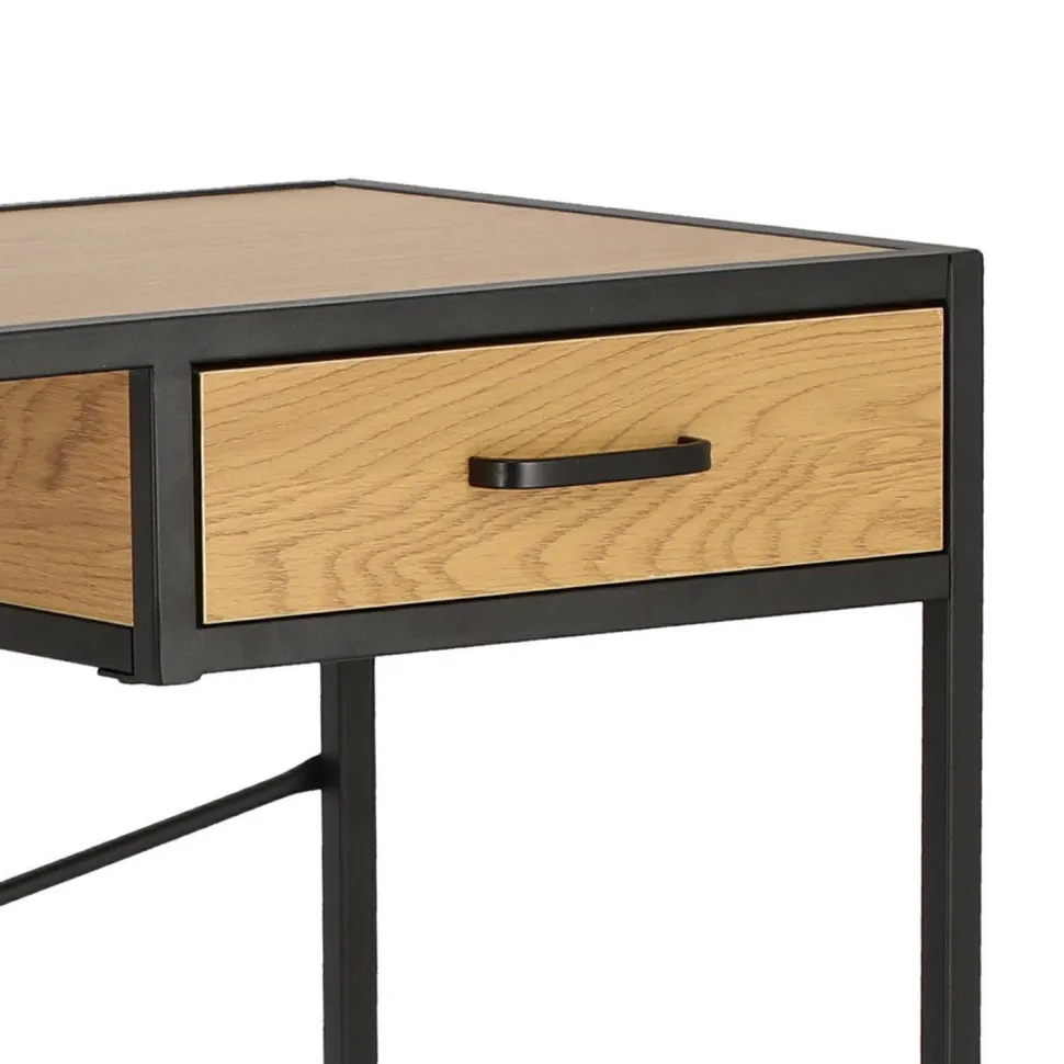 Biurko Oxford Dąb z szufladą naturalny/czarny
