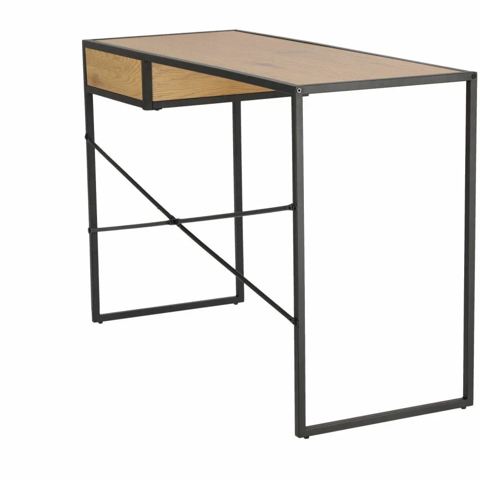 Biurko Oxford Dąb z szufladą naturalny/czarny