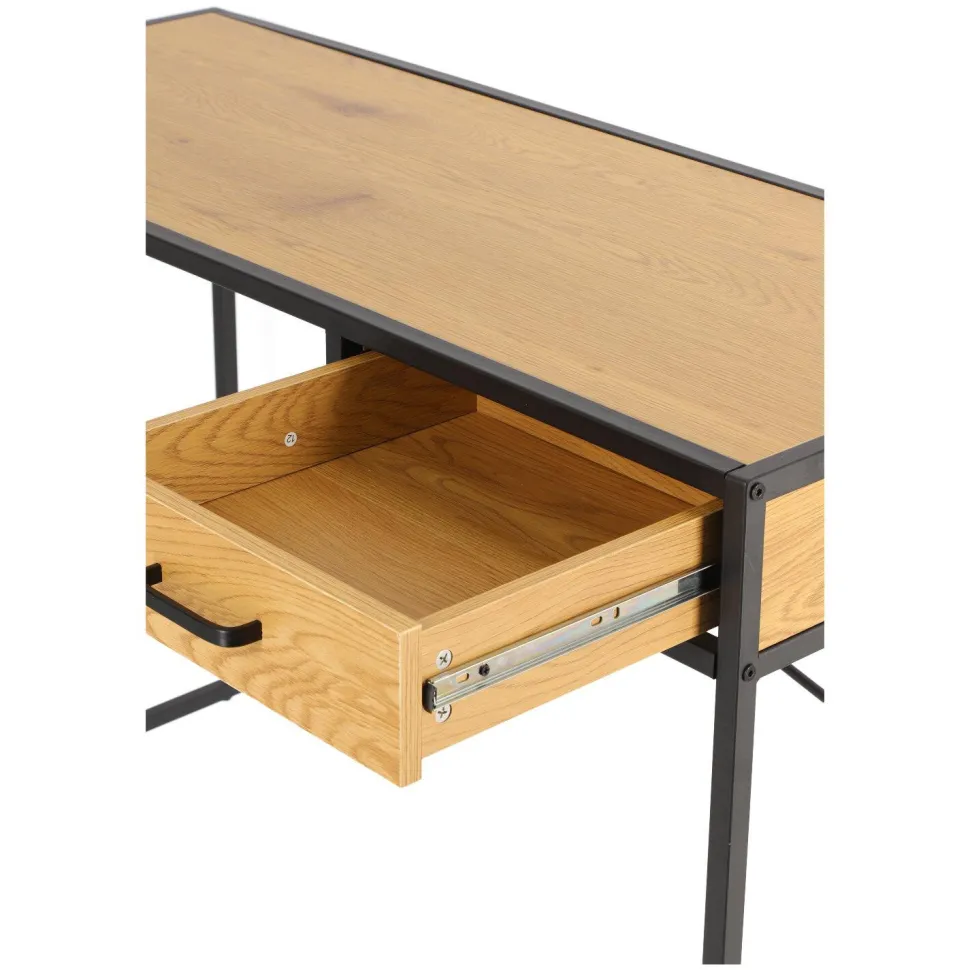 Biurko Oxford Dąb z szufladą naturalny/czarny