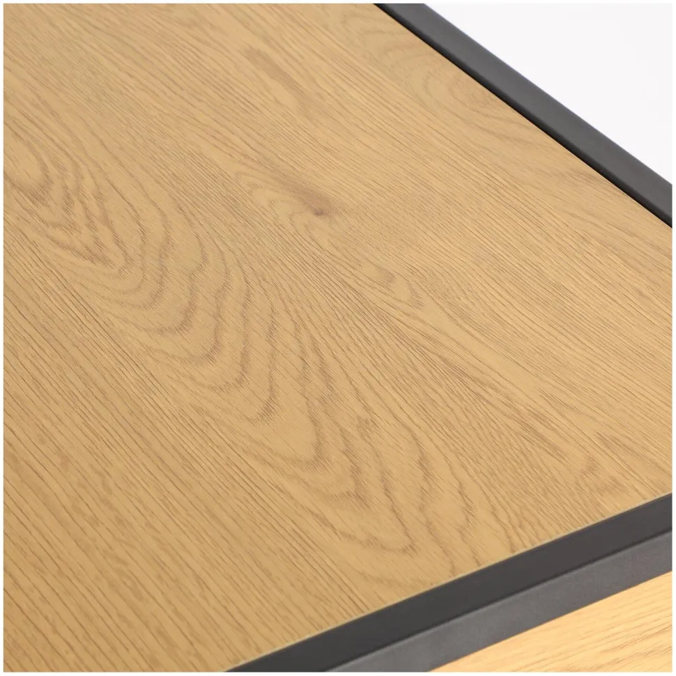 Biurko Oxford Dąb z szufladą naturalny/czarny