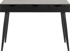 Biurko Scandi czarne z 3 szufladami