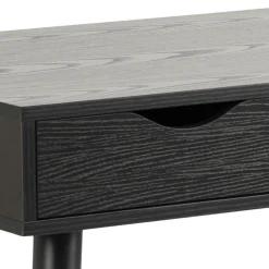 Biurko Scandi czarne z 3 szufladami