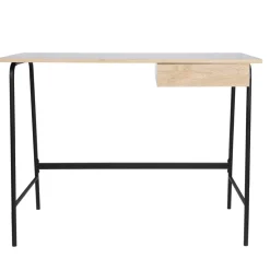 Biurko Stanford czarne naturalne nowoczesne