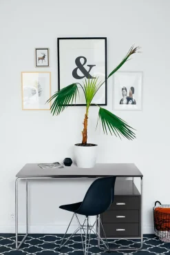 Biurko Thon czarne nowoczesne