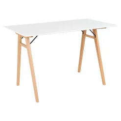 Biurko Vojens białe/ naturalne