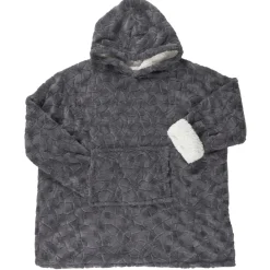 Bluza / snuddie z syntetycznego futerka szara