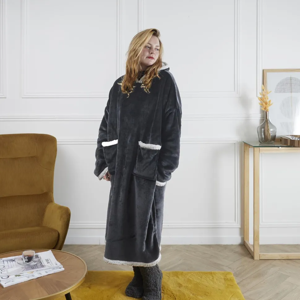 Bluza długa/snuddie szara