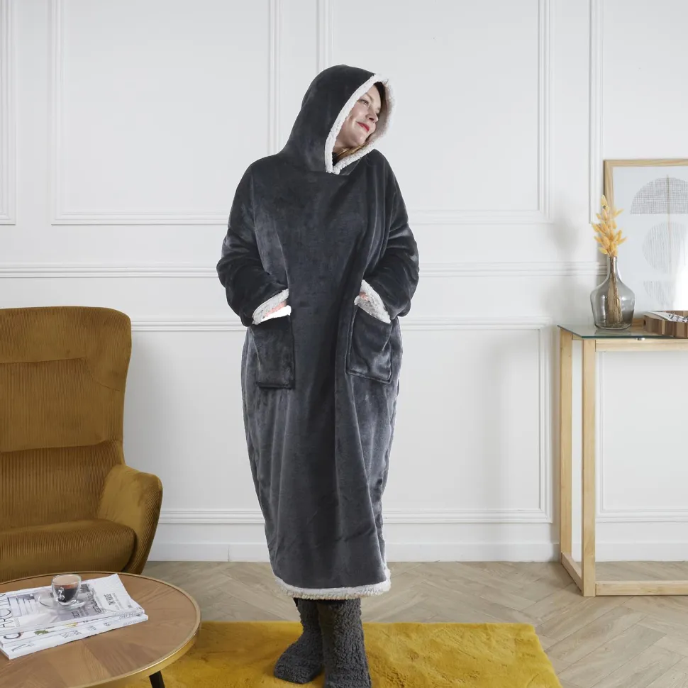 Bluza długa/snuddie szara