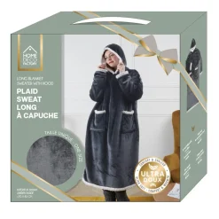 Bluza długa/snuddie szara