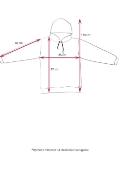 Bluza ocieplana z kapturem/snuddie brązowa